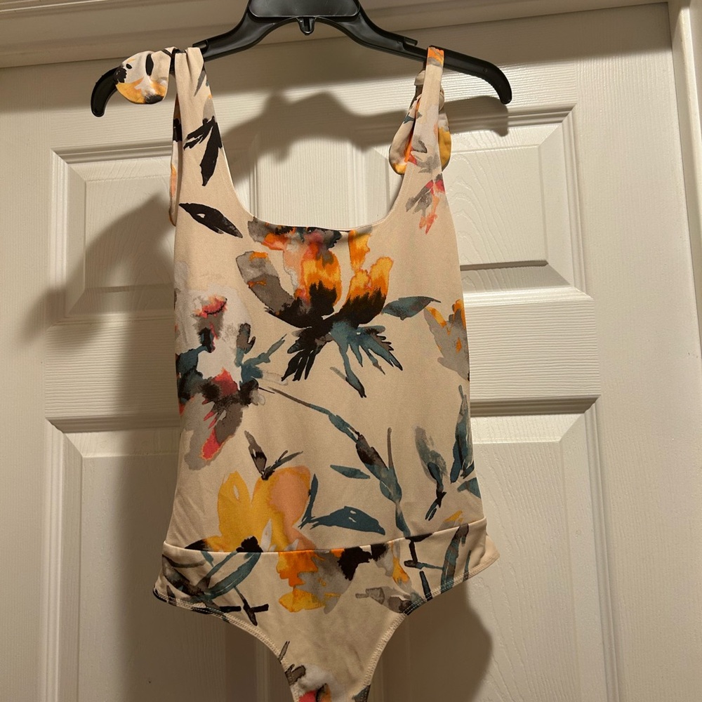 BCBG Generation Floral Bodysuit- worn only once
